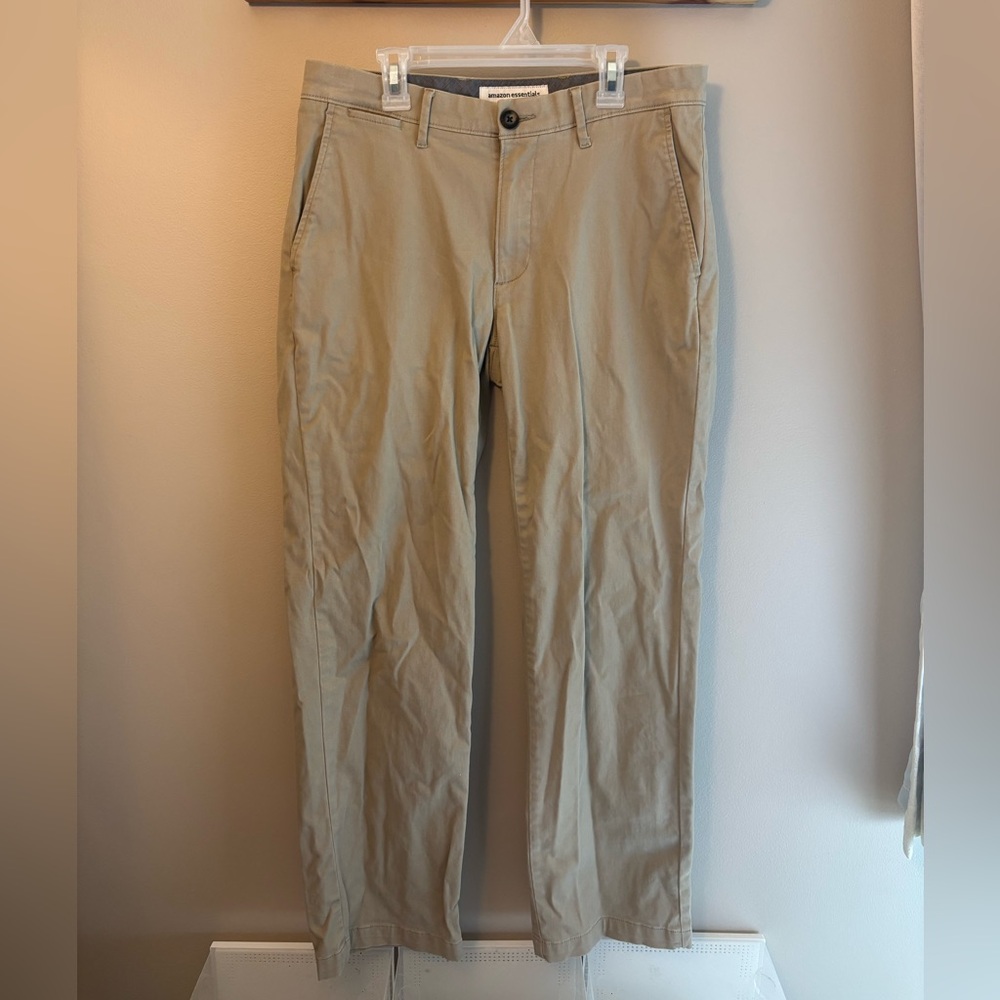 Men’s Khaki Amazon Essentials Pants